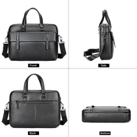 Sacoche de direction personnalisée en cuir véritable Fermeture à glissière rectangulaire pour hommes d'affaires Sacoche pour ordinateur portable Mallette de luxe