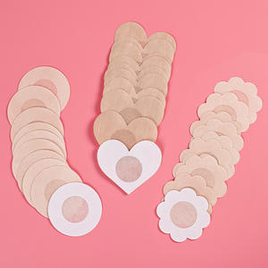 Accessoires intimes en satin sans dentelle multi-formes tissé mamelon Cove couvre-sein jetable Pasties - Product Image 5