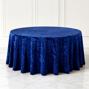 Nappe Ronde en Velours Mat Premium Froissé pour Projets Hôteliers et Banqueting – Vente en Gros - Product Image 1
