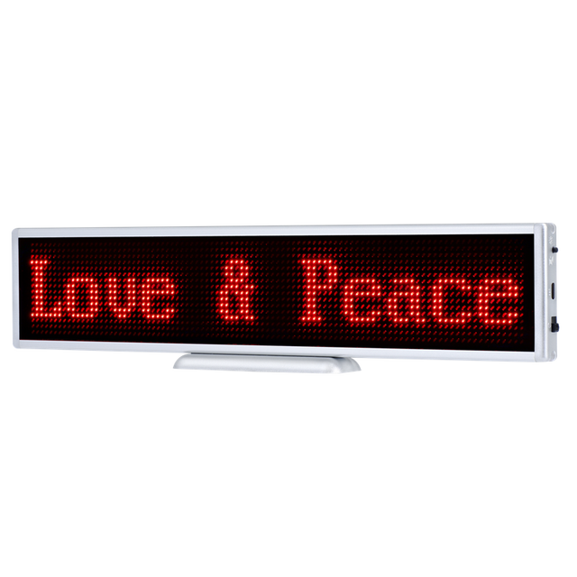Recharge Mini Portable Programmable Blue Tooth LED Desktop Display LED Display