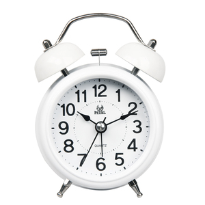 Réveil de bureau à double cloche personnalisé Snooze, horloge à quartz de <span class=keywords><strong>3</strong></span> pouces, double cloche en métal, <span class=keywords><strong>mouvement</strong></span> à balayage - Product Image 4