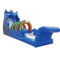 Chất Lượng Cao Trung Quốc Nhà Máy Giá Rẻ Con Người Nhỏ Inflatable Ướt Slides Dolphin Inflatable Trượt Nước