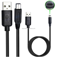 Kabel Pengisi Daya Berkabel USB 2.0 Male untuk 3DS 3DS XL 2DS New 3DS 1.2M Hitam