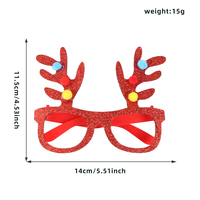 Lunettes de fête de Noël oreilles de lapin marron camel, accessoire photo original et mignon pour fête à thème de Noël, vente chaude