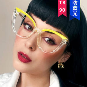 Occhiali da Donna Anti-Luce Blu con Montatura Completa a Occhio di Gatto, Nuova Collezione 2025 in TR90 con Abbinamento Colori - Product Image 3