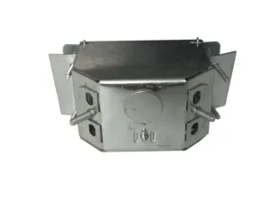 1 Gang Galvanized Steel 3*2 In Device Box With Flush Ears For Construction 2-1/4" In Deep Rework Easy Box Electrical Metal Box