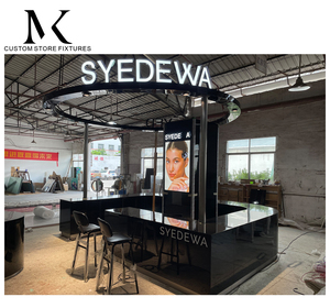 Lishi tùy chỉnh mỹ phẩm kiosk bố trí nội thất trang trí thiết kế Mall kiosk hiển thị Truy cập trang điểm mỹ phẩm kiosk - Product Image 4