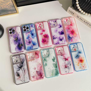 Funda para Teléfono con Diseño de Flores IMD, Resistente a Impactos, PC+TPU 3 en 1, para Honor 400 Smart/400 <span class=keywords><strong>Pro</strong></span>/400 Lite/400/300 - Product Image 1