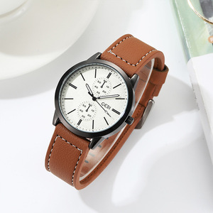 Nouvelle montre pour homme, style business, bracelet en cuir, polyvalente, étanche, montre-bracelet à quartz - Product Image 4