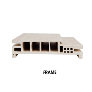 Marco de puerta WPC de alta calidad K100 K125 K160 Diseño moderno Material de PVC Blanco Impermeable Precio al por mayor DEWOO DOWOO - Product Image 1