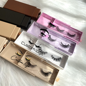 Wholesale <strong>Eyelashes</strong> Faux <strong>Mink</strong> Fluffy 3d Wispy Full Strip <strong>Eyelashes</strong> 10-12mm Faux <strong>Mink</strong> Lahes With Packaging Private Label - Product Image 1