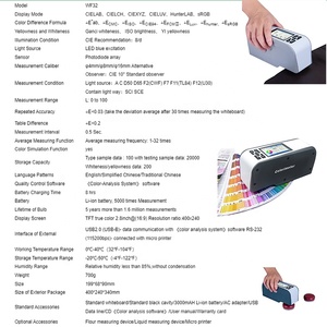 Colorimètre de précision WF32 colorimètre à encre en plastique compteur de différence de couleur pour détecteur de différence de couleur de peinture et de revêtement - Product Image 6