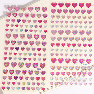 Nuevo estilo colorido Día de San Valentín pegatinas de uñas en forma de corazón pegatinas adhesivas ostentosas calcomanías para dijes de Arte de uñas - Product Image 2