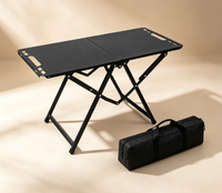 Table de camping extérieure du fabricant, légère, portable, tactique, pliable, extensible, équipement de pique-nique complet en acier inoxydable