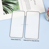 Protection d'écran en verre trempé OEM HW, dureté 9H, pour Huawei HD, compatible avec le boîtier Mate 80