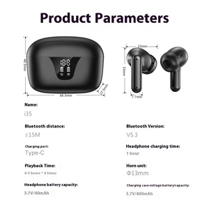 Écouteurs intra-auriculaires Bluetooth pour iPhone 13 True Wireless ANC LHDC JL IPX4 Affichage numérique étanche Type-C <span class=keywords><strong>BT53</strong></span> - Product Image 6