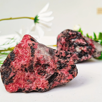 Pierre brute de rhodonite naturelle en gros, spécimens minéraux, utilisée pour le polissage, la sculpture et le traitement des chakras