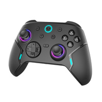 Controlador Gamepad Inalámbrico 2.4G BT con Cable Honcam, con 2 Botones C, Botones Traseros, Empuñadura de Goma y Joystick Hall para NS2 PC Móvil
