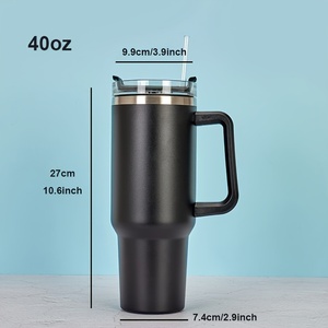 Đầy Màu sắc 40oz thép không gỉ rơm Tumbler cách điện đôi-tường chân không <span class=keywords><strong>Flask</strong></span> với xử lý cho đồ uống nóng hiệu suất nhiệt - Product Image 3