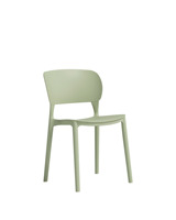 Chaise empilable moderne de jardin extérieur coloré Pp Restaurant Café Chaises de salle à manger Chaise en plastique