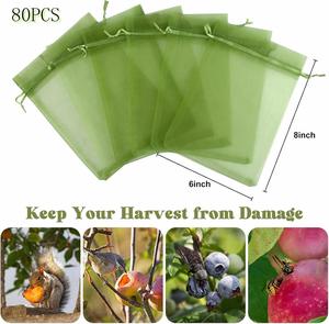 Wholesale Mango Covering <b>Insect</b> Proof <b>Mesh</b> Bag Organza Reusable Fruit Protection Bags for Garden Netting <b>Insect</b> Prevention - Product Image 5