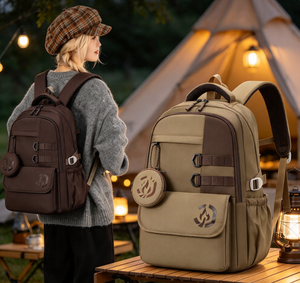 Sac <span class=keywords><strong>à</strong></span> dos unisexe tendance en nylon imperméable <span class=keywords><strong>à</strong></span> motif serpentin pour lycéens et <span class=keywords><strong>étudiant</strong></span>s, capacité 20-36L, décontracté et pour l'extérieur - Product Image 6