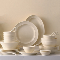 Nouvelle assiette à poisson en céramique personnalisée de 10/12 pouces pour la vaisselle de mariage, assiette en céramique blanche pour les plats de restaurant, vaisselle en céramique
