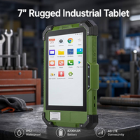 Tablette industrielle robuste Android 7 pouces OEM d'usine, 32 Go, tactile, IP52, avec lecteur d'empreintes digitales NFC, tablette PC robuste