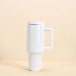 40oz Car H4.0 <b>Handle</b> <b>Travel</b> <b>Mug</b> Vacuum Tumbler Lid Straw Non-Slip ODM OEM Custom Logo - Product Image 1
