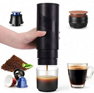 20 Bars Self <b>Heating</b> Capsule / Coffee Powder <b>USB</b> -C Electric Espresso Machine Car Travel Portable Coffee Maker for Camping - Product Image 1