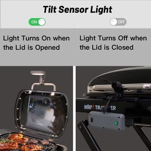 Lampe de <span class=keywords><strong>barbecue</strong></span> à 9 LED rechargeable par USB, conçue pour le <span class=keywords><strong>barbecue</strong></span> <span class=keywords><strong>Kamado</strong></span> Joe, orientable à 360° °   Support rotatif étanche pour lampe de <span class=keywords><strong>barbecue</strong></span>. - Product Image 2