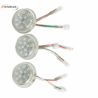 Luz LED de punto de píxel RGB de 24 V para exteriores, tipo rueda de la fortuna, para feria, E14, 50 mm, 12 LED SMD5050 RGB, UCS1903, UCS2903