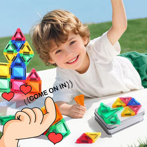 Настраиваемые мини-магнитные строительные блоки из АБС-пластика 3x3x3 мм в железной коробке для путешествий для детей — сертифицировано CPC, OEM/ODM - Product Image 1