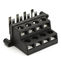 Terminal d'amplificateur de puissance à vis 4P, connecteur de terminal haut de gamme pour haut-parleur de voiture