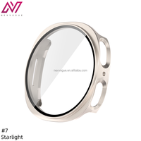 Casing Kaca Temper PC untuk Watch 8 40/44/46mm Terlaris 2025, Pengisian Daya Langsung, Layar HD, Anti-sidik Jari, 13 Warna