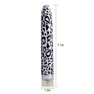 Mini proiettile da 7 pollici massaggio vibrante stimolazione clitoridea 10 frequenza Fashion Design capezzolo leopardo giocattolo del sesso delle donne - Product Image 3