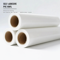 Rouleau de vinyle PVC auto-adhésif blanc brillant 120g 140g, imprimable avec encre éco-solvant, UV, latex, pour bannières publicitaires extérieures et affiches