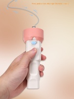 Jouet électrique écologique pour chat, lanceur automatique de plumes et de balles rétractable, alimenté par USB, en matériau ABS, pour chats et chiens
