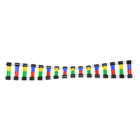 Modèle de structure à double hélice coloré d'ADN Modèle scientifique Biologie Enseignement de l'ADN humain Modèle d'affichage Matière plastique
