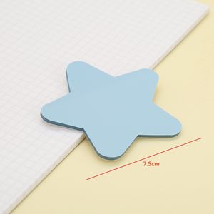50 feuilles de notes autocollantes étoiles blocs-notes <span class=keywords><strong>auto</strong></span>-adhésifs translucides colorés faciles à poster pour les rappels fournitures scolaires de bureau pour la maison - Product Image 2