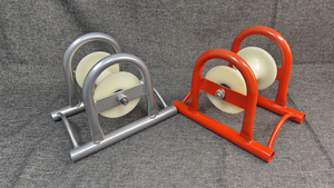 アルミナイロンホイール付きヘビーデューティ<span class=keywords><strong>3</strong></span>ドラムケーブルプーリーブロックケーブル敷設ローラー製造装置 - Product Image 6