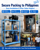 Machine à glace en tubes de 1 tonne, 1000 kg/jour |   Solution Commerciale pour la Production de Glace pour les Start-Up aux Philippines 220V/60Hz