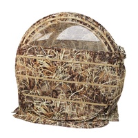 Tente de chasse extérieure en polyester avec design de camouflage pour l'observation des oiseaux de campagne et l'abri aérien pour les oiseaux Tente de fournitures de chasse