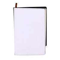 Couverture de sublimation de style d'affaires minimaliste Journal à pointillés Cahier d'exercices scolaires personnalisé avec matériau en cuir et logo