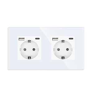 ปลั๊กไฟฟ้าคู่ปลั๊กไฟฟ้า16A ปลั๊กสายดินพร้อมเต้าเสียบ USB Type-C - Product Image 3