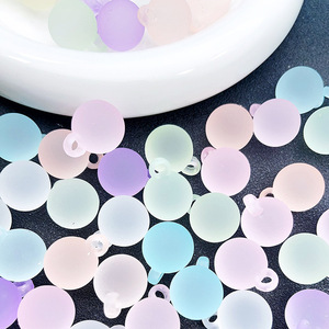 Colgante de acrílico esmerilado de 16 mm, accesorio multifunción para el cabello, adorno para coche, accesorio informal, patrón de cielo estrellado de color sólido - Product Image 2