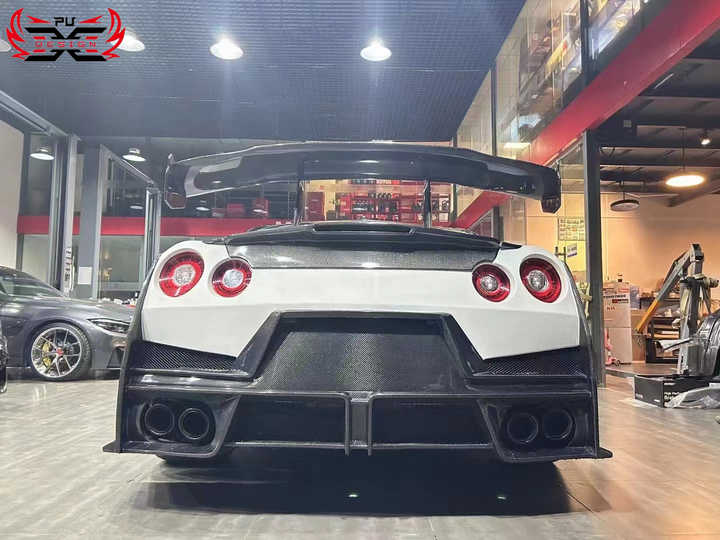 Carbon Fiber Rear Trunk Wing Spoiler for Nissan GTR R35 Nismo Style ...
