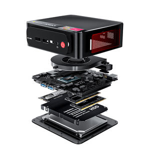 Pour le nouveau Mini PC AMD Ryzen-<span class=keywords><strong>5</strong></span> <span class=keywords><strong>SER</strong></span> 4800u de <span class=keywords><strong>Beelink</strong></span> Factory Windows 11 DDR4 16GB SSD 500GB Wifi5 4K Dual HD 1000M I5 4200u Radeon - Product Image 4