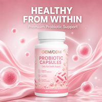 Probiotiques OEM ODM 18 Souches 1200 milliards d'UFC en Capsules Soutien Digestif Prébiotiques Enzymes pour la Gestion du Poids Bien-être Quotidien