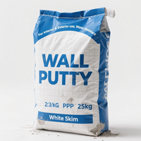 2025 25kg 50kg étanche à l'humidité PP Valve sac sac Flexo impression Surface sac pour ciment argile gypse plâtre mortier poudre